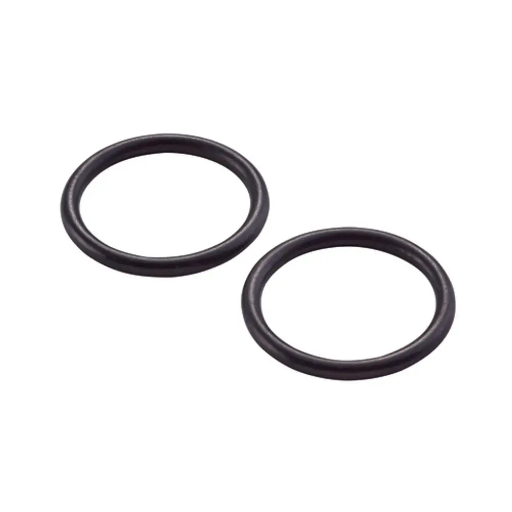 Zwei schwarze O-Ringe von Ideal Standard, die zur Abdichtung in mechanischen Anwendungen verwendet werden können.